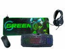 Greencom 4-in-1 Gaming Bundle - Greencom Z1 Exo Gaming Mus, X2 Cosmic Musematte, G3 Eclipse Headset, V4 Tastatur thumbnail