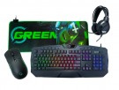 Greencom 4-in-1 Gaming Bundle - Greencom Z1 Exo Pro Gaming Mus, X2 Cosmic Musematte, G3 Eclipse Headset, V4 Core RGB Tas thumbnail
