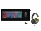 Cryo 4-in-1 Mirage Gaming Bundle - Cryo Mirage Tastatur, Aether Headset, Rush RGB-Mus, XXL Musematte thumbnail