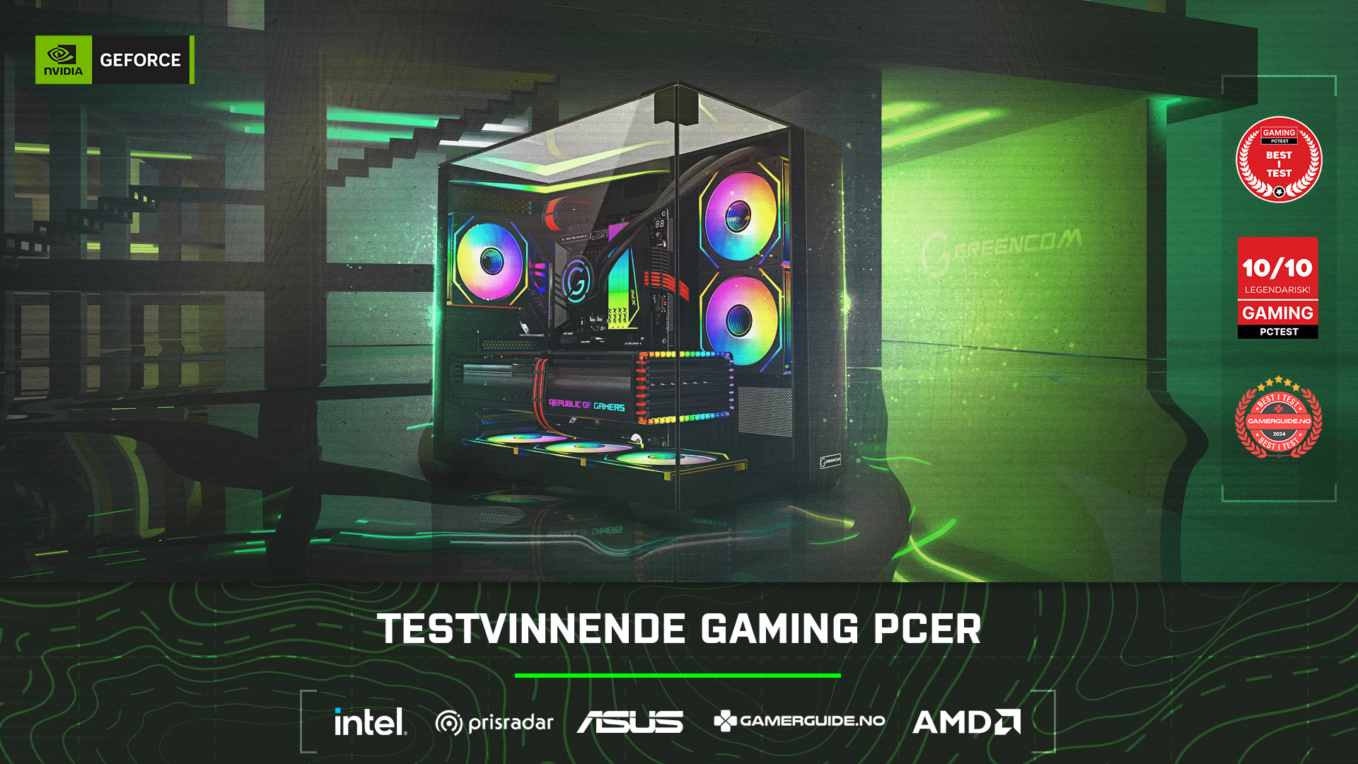 Testvinnende Gaming PCer - Greencom
